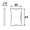 BIGLIETTO  40 X 65